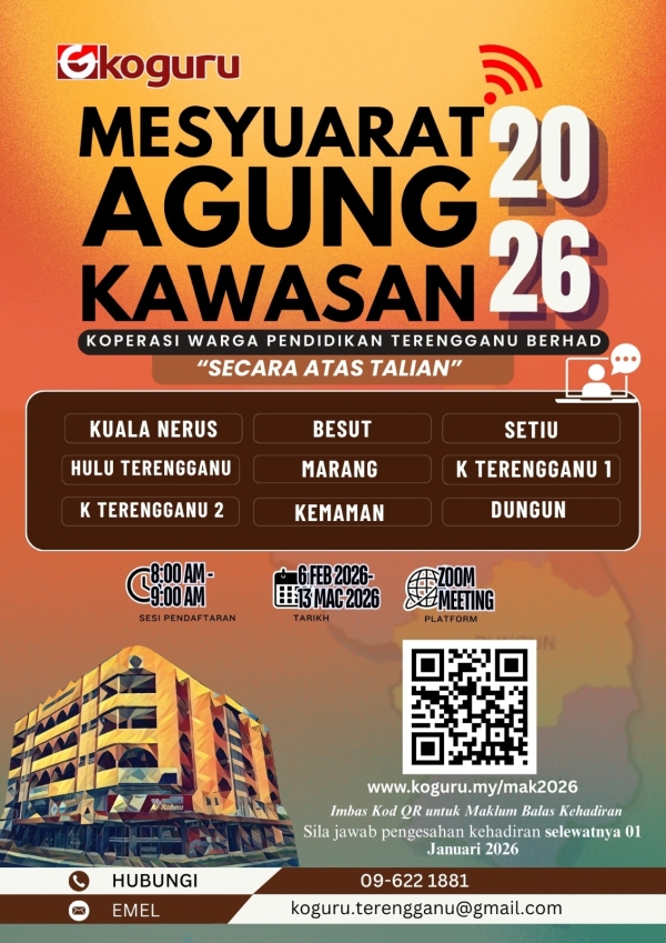 NOTIS MESYUARAT AGUNG KAWASAN TAHUN 2026 SECARA ATAS TALIAN (ONLINE)