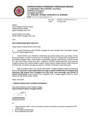 Edaran Buku Perancangan KOGURU Edisi 2021